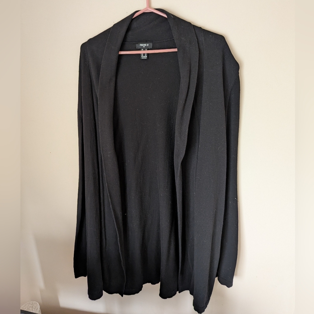 Forever 21 Long Open Front Cardigan